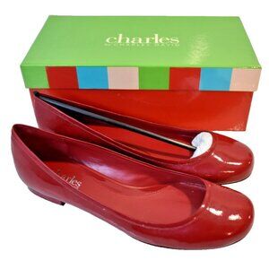 Charles BY Charles David Women's Red Flat 9 NIB